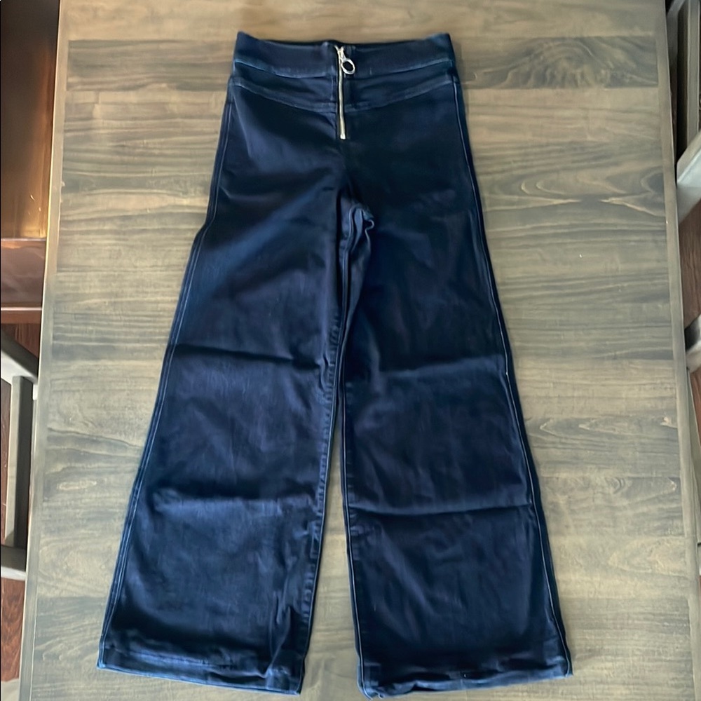 Express Dark Blue Flare Jeans